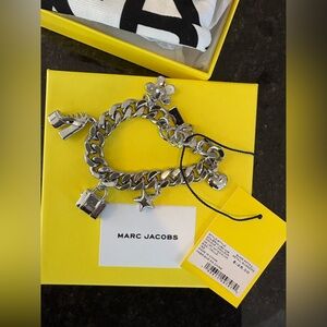 Marc Jacobs Silver Icon Charm Bracelet